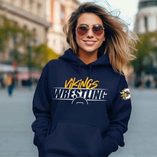 Vikings Wrestling ADULT Hoodie