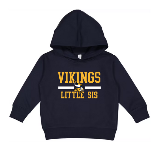 Vikings Little Sis Basketball TODDLER Hoodie