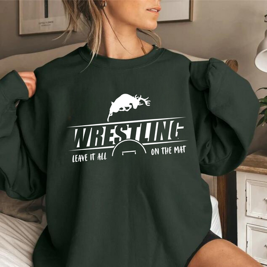 Pine River Bucks Wrestling ADULT Crewneck Sweatshirt