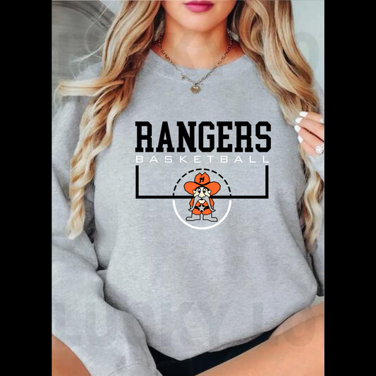 Manton Rangers Basketball ADULT Unisex Crewneck Sweatshirt