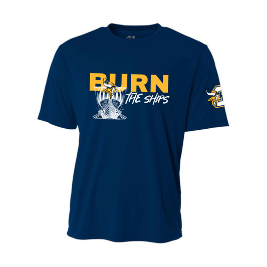BURN THE SHIPS Cadillac Vikings Wrestling DRI-FIT Cooling Performance T-Shirt