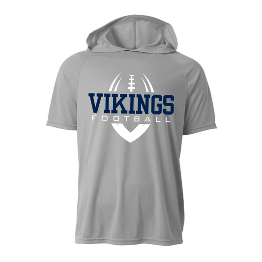 Cadillac Vikings Football DRI-FIT Cooling Performance Hooded T-Shirt