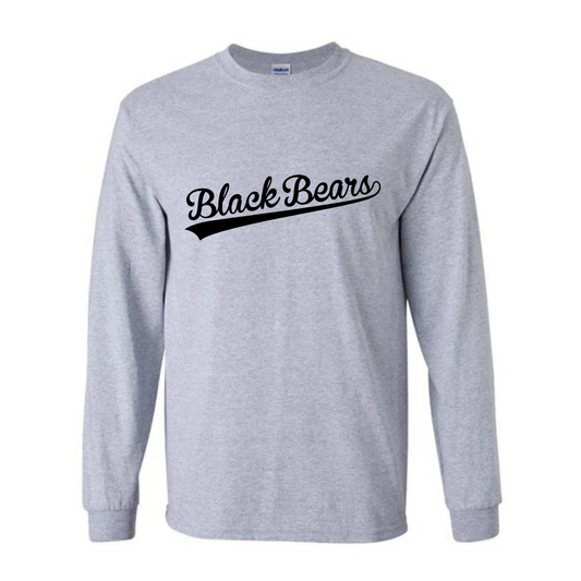 Script Black Bears Hockey UNISEX Long-Sleeve T-Shirt