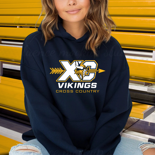 Cadillac Vikings Cross Country ADULT Hoodie