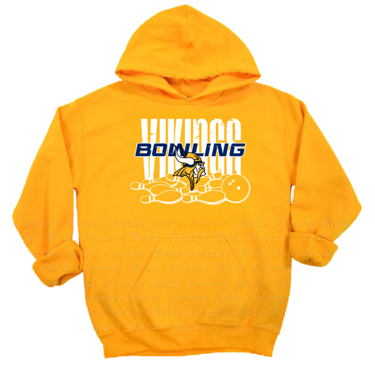 Cadillac Vikings Bowling ADULT Hoodie