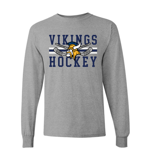 Cadillac Vikings Hockey UNISEX Long-Sleeve T-Shirt
