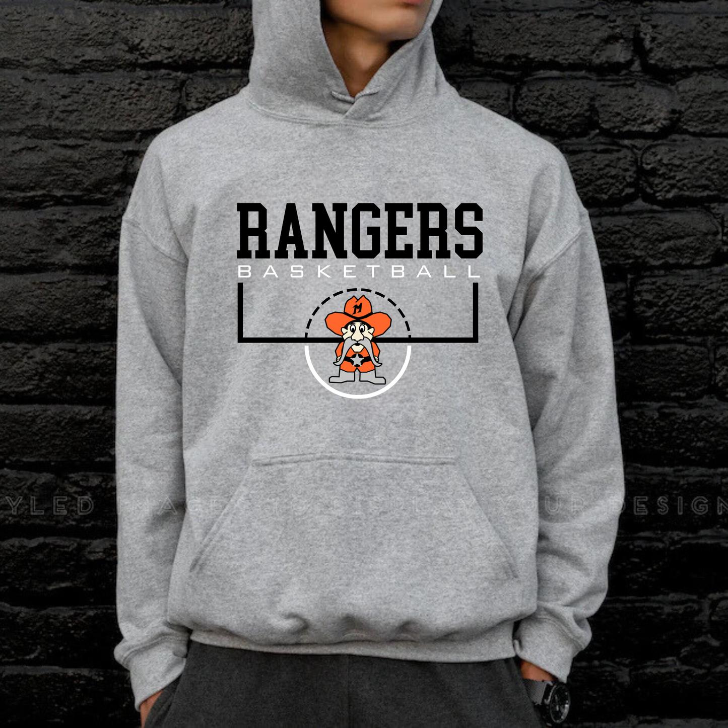 Manton Rangers Basketball Unisex YOUTH Hoodie
