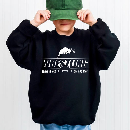 Pine River Bucks Wrestling Unisex YOUTH Crewneck Sweatshirt