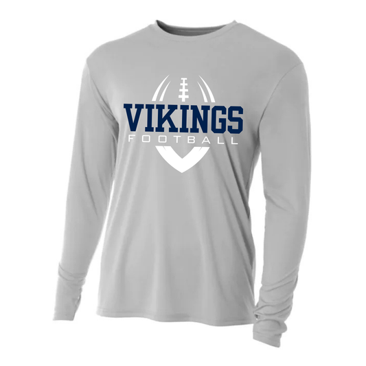 Cadillac Vikings Football DRI-FIT Cooling Performance Long-Sleeve T-Shirt