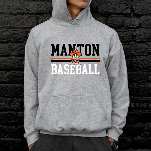 Manton Rangers Baseball Unisex YOUTH Hoodie