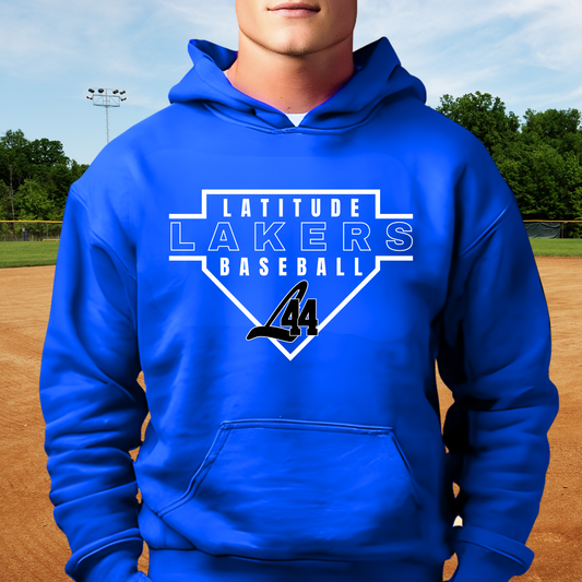 Latitude 44 Lakers Baseball ADULT Hoodie