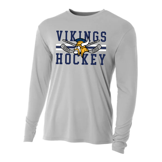 Cadillac Vikings Hockey DRI-FIT Cooling Performance Long-Sleeve T-Shirt