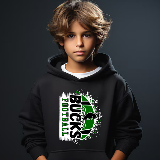 Pine River Bucks Football YOUTH Hoodie