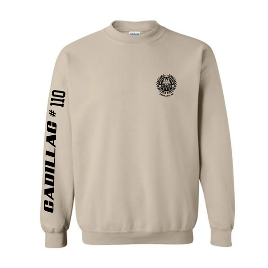 AMVETS Post #110 Crewneck Sweatshirt (G180) - SAND