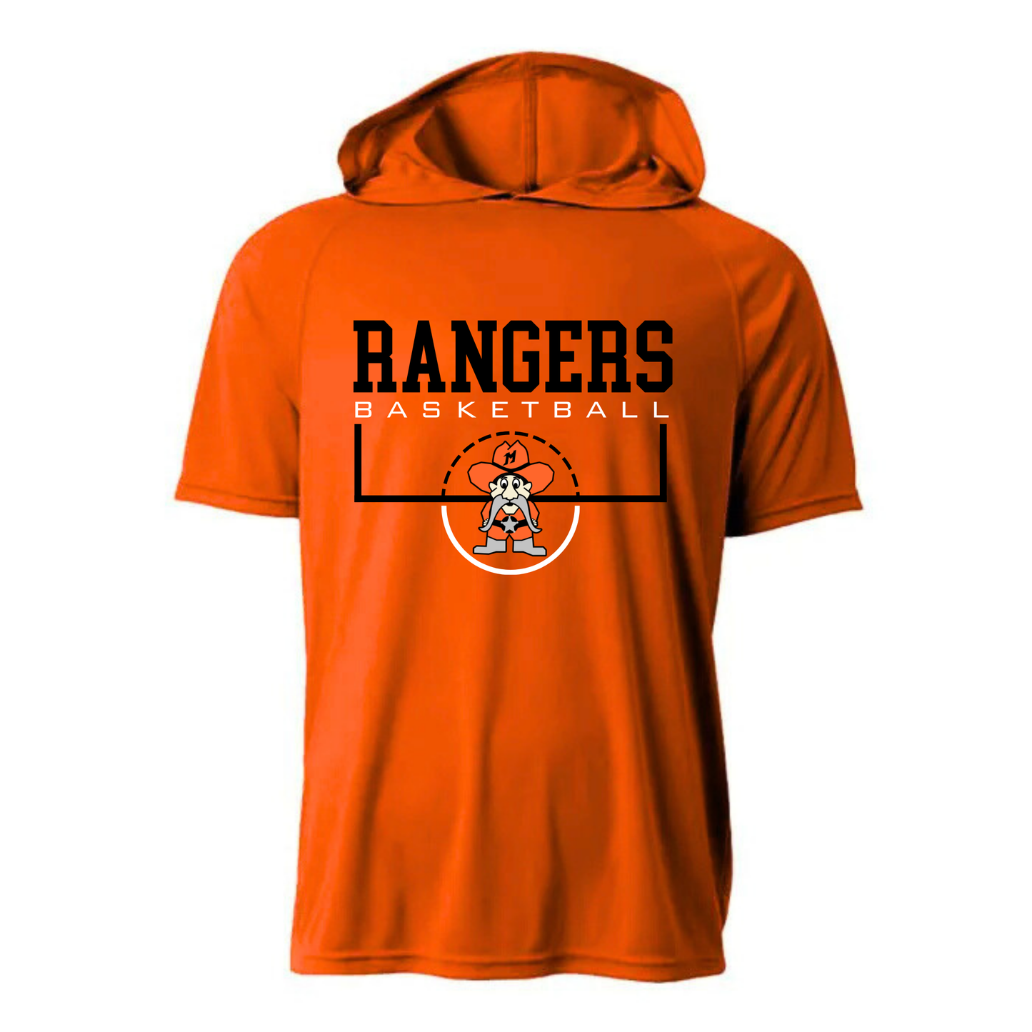 Manton Rangers Basketball DRI-FIT Cooling Performance Hooded T-Shirt