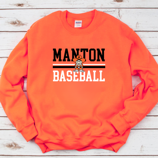Manton Rangers Baseball ADULT Unisex Crewneck Sweatshirt