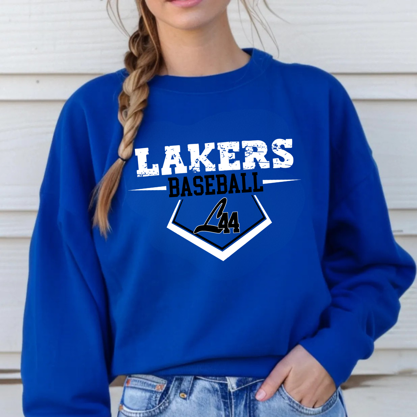 Latitude 44 Lakers Baseball ADULT Crewneck Sweatshirt