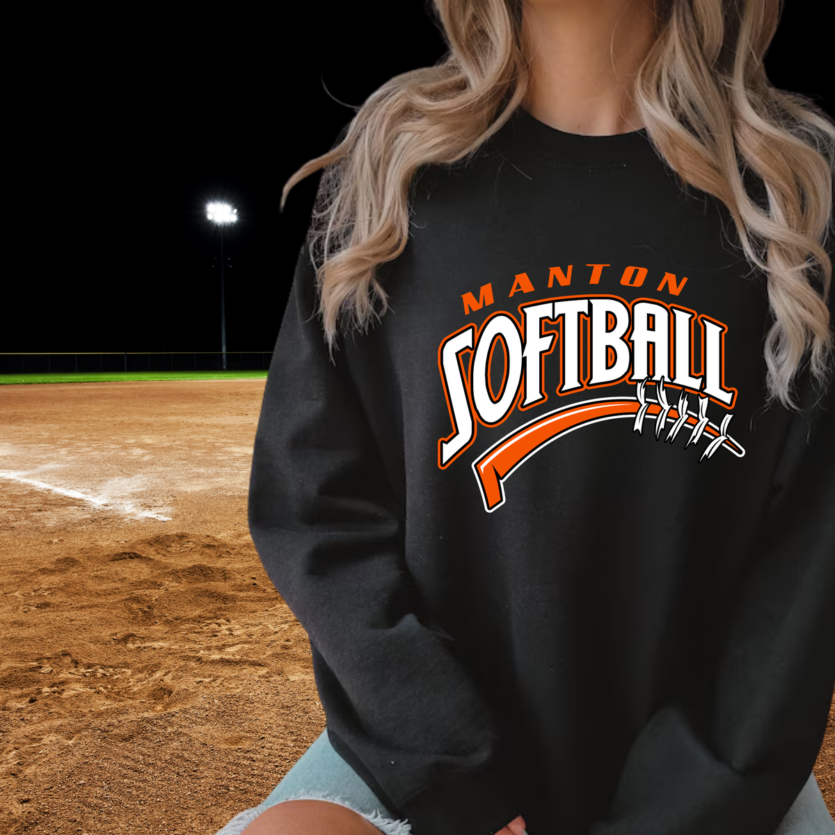 Manton Rangers Softball ADULT Unisex Crewneck Sweatshirt