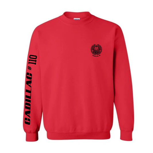 AMVETS Post #110 Crewneck Sweatshirt (G180) - RED