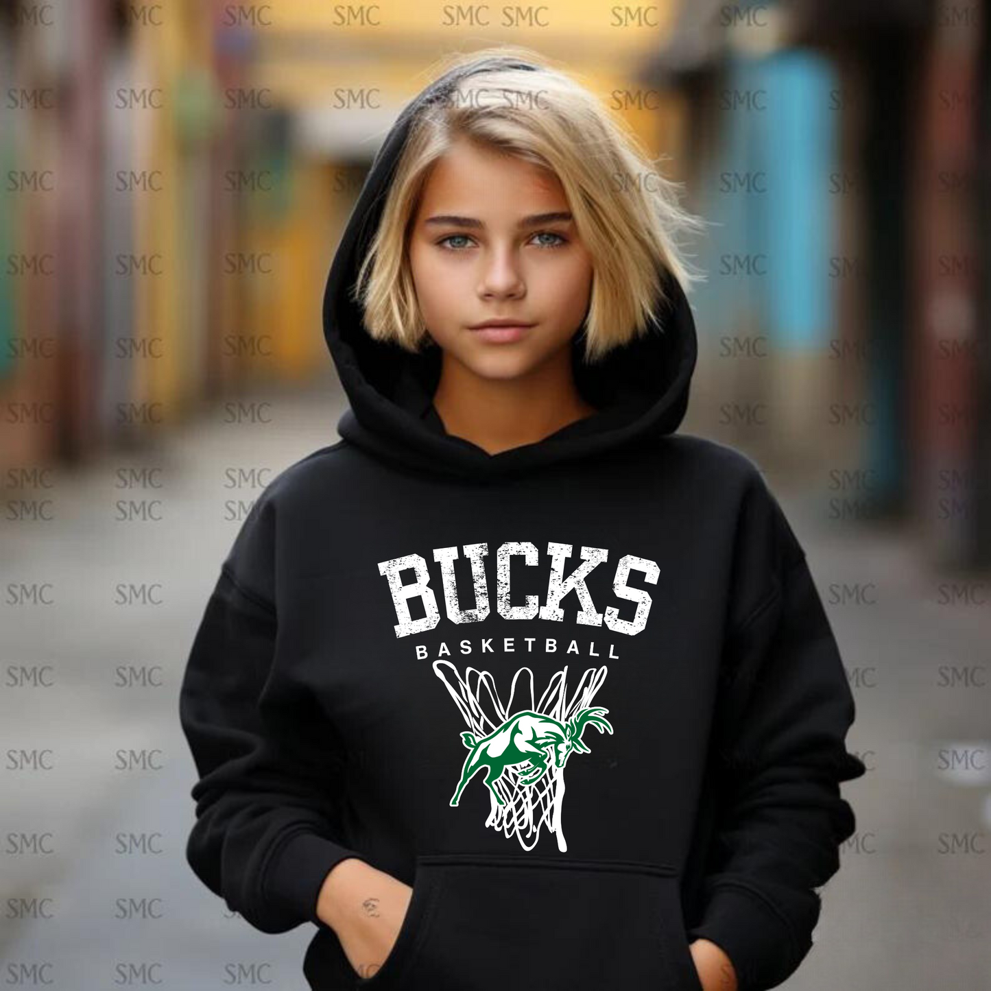 Pine River Bucks Basketball Unisex YOUTH Hoodie