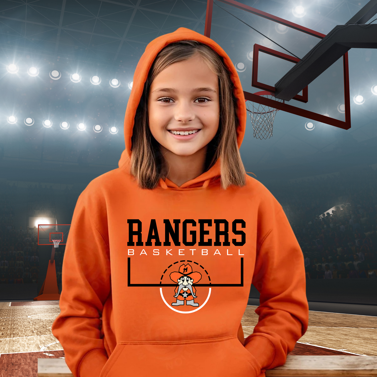 Manton Rangers Basketball Unisex YOUTH Hoodie