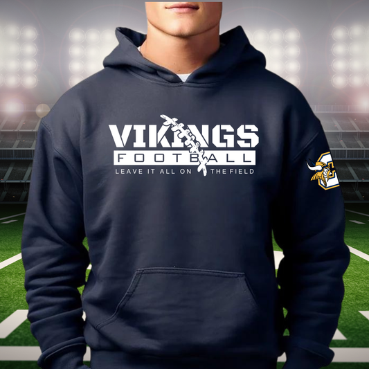 Cadillac Vikings Football ADULT Hoodie
