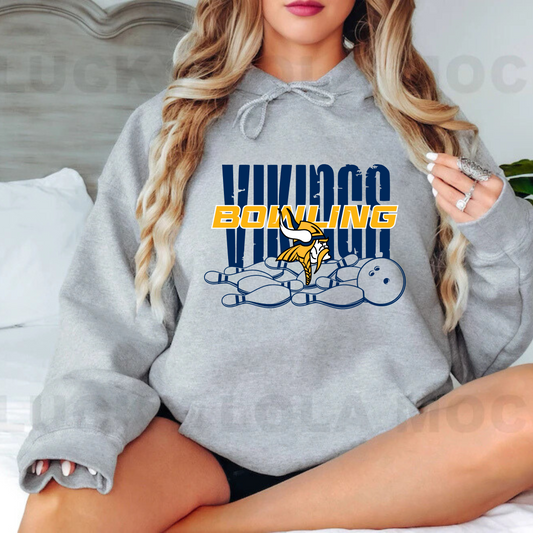 Cadillac Vikings Bowling ADULT Hoodie