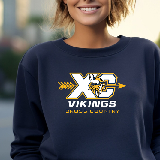 Cadillac Vikings Cross Country ADULT Unisex Crewneck Sweatshirt