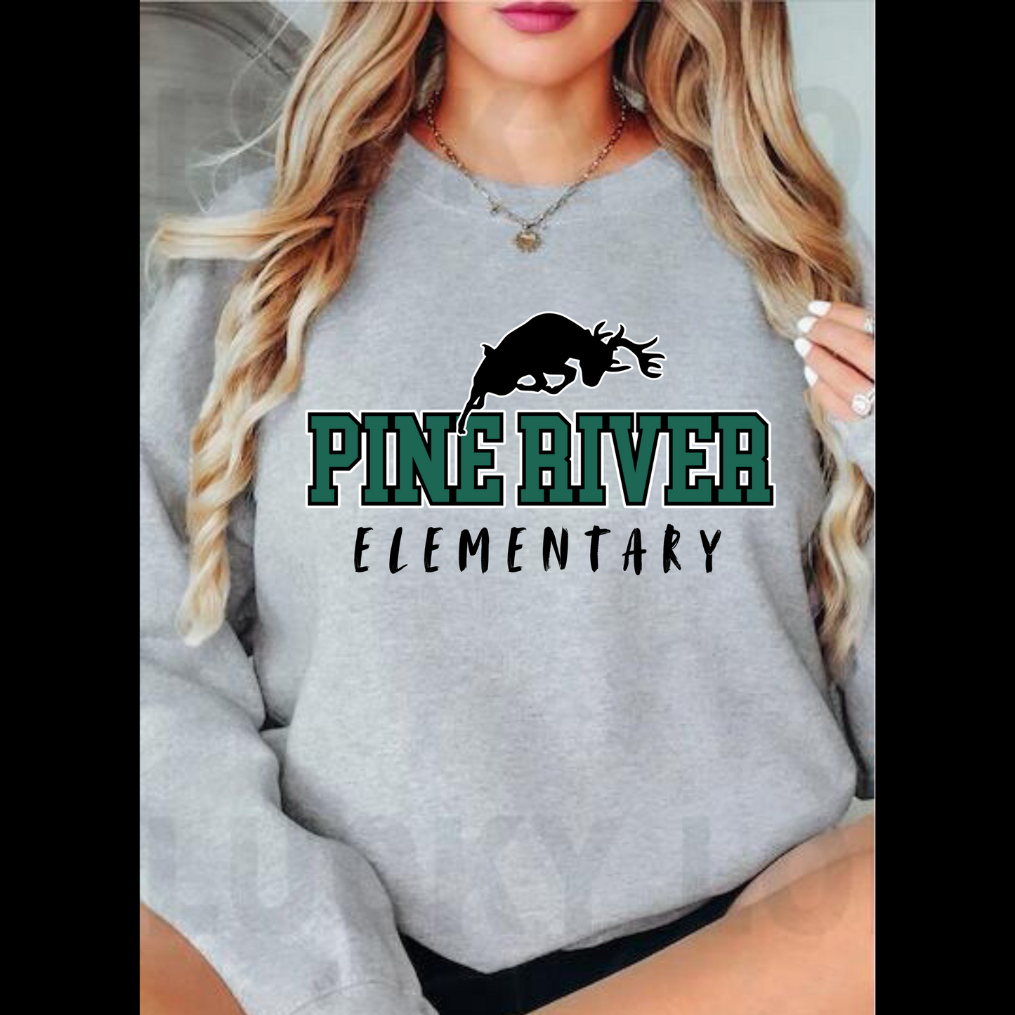 Pine River Elementary ADULT Crewneck Sweatshirt