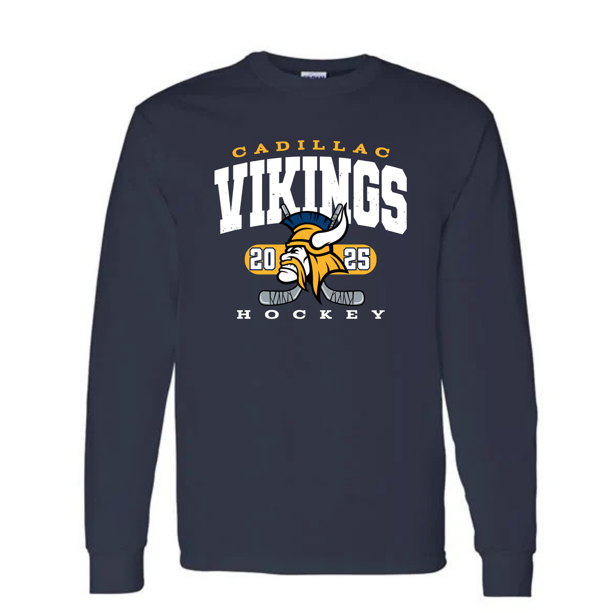 Cadillac Vikings Hockey UNISEX Long-Sleeve T-Shirt