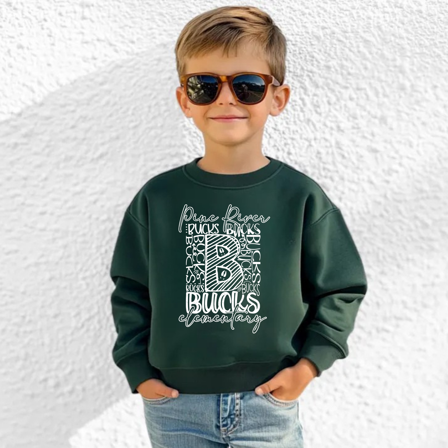 Pine River Elementary Unisex YOUTH Crewneck Sweatshirt