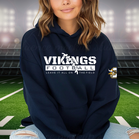 Cadillac Vikings Football ADULT Hoodie