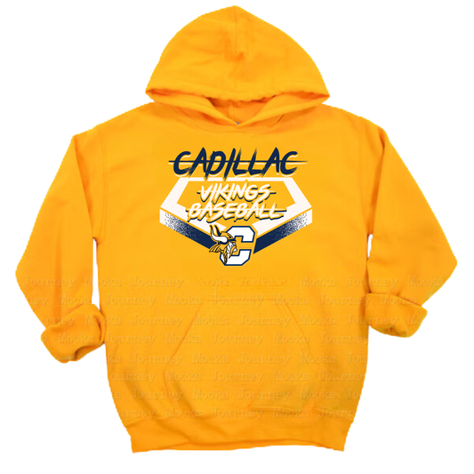 Cadillac Vikings Baseball Unisex YOUTH Hoodie