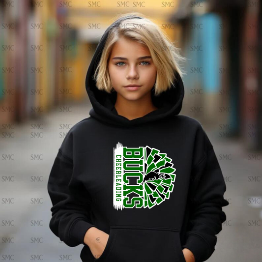 Pine River Bucks Cheerleading YOUTH Hoodie