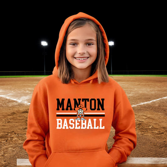 Manton Rangers Baseball Unisex YOUTH Hoodie