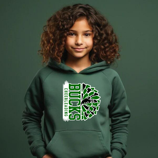 Pine River Bucks Cheerleading YOUTH Hoodie