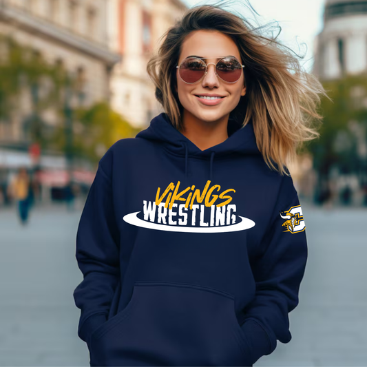 Vikings Wrestling ADULT Hoodie