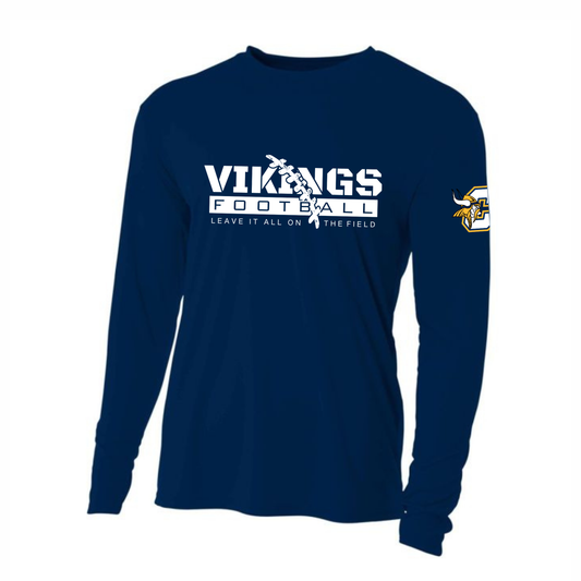 Cadillac Vikings Football DRI-FIT Cooling Performance Long-Sleeve T-Shirt