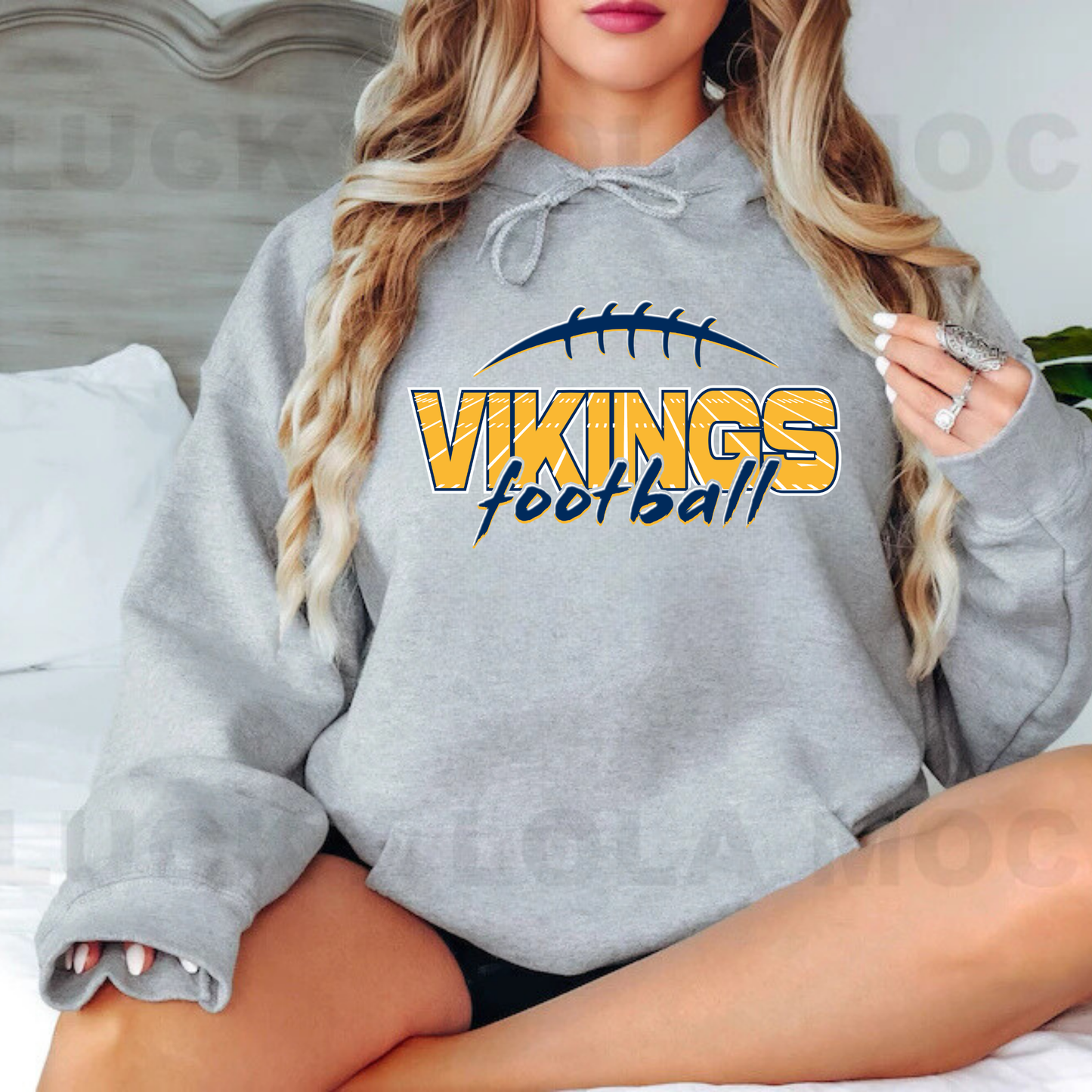 Cadillac Vikings Football UNISEX Hoodie - SPORT GREY