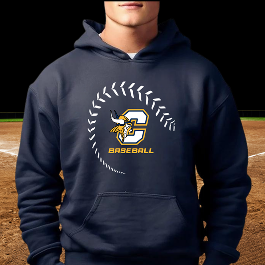 Cadillac Vikings Baseball ADULT Hoodie