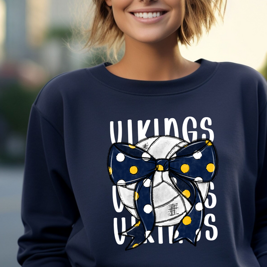 Cadillac Vikings Volleyball ADULT Unisex Crewneck Sweatshirt
