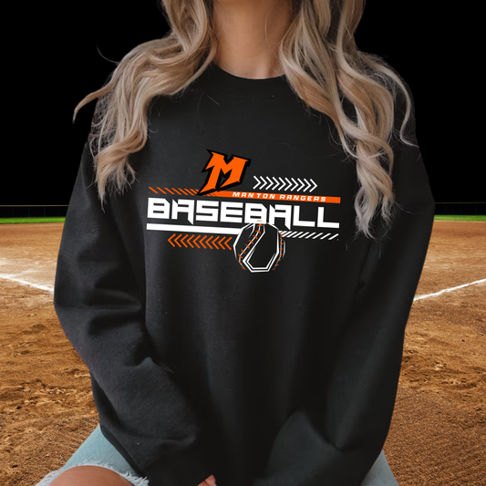 Manton Rangers Baseball ADULT Unisex Crewneck Sweatshirt