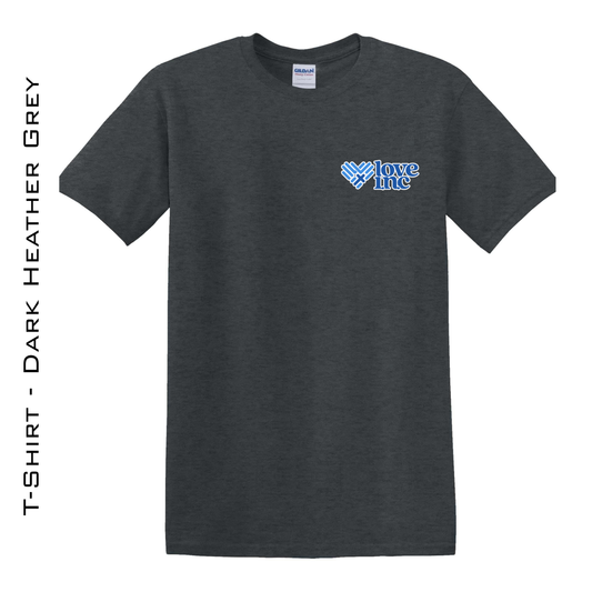 Love INC ADULT Unisex T-Shirt - DARK CHARCOAL GREY