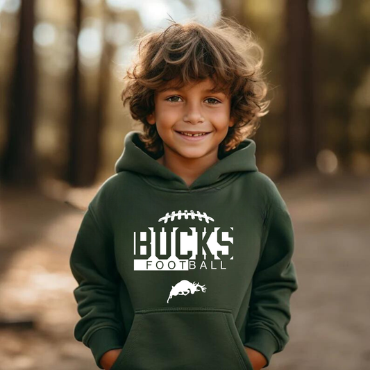 Pine River Bucks Football YOUTH Hoodie