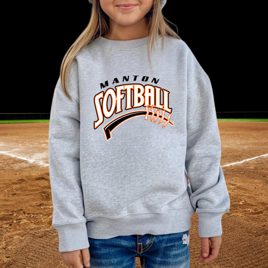 Manton Rangers Softball YOUTH Crewneck Sweatshirt