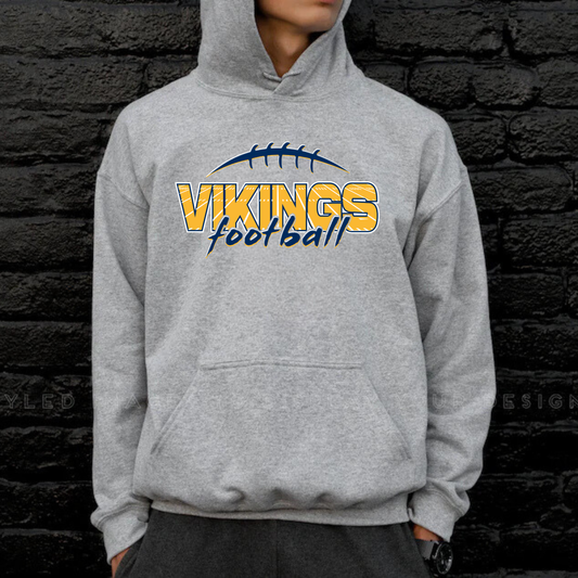 Cadillac Vikings Football UNISEX Hoodie - SPORT GREY