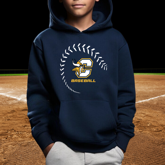 Cadillac Vikings Baseball Unisex YOUTH Hoodie