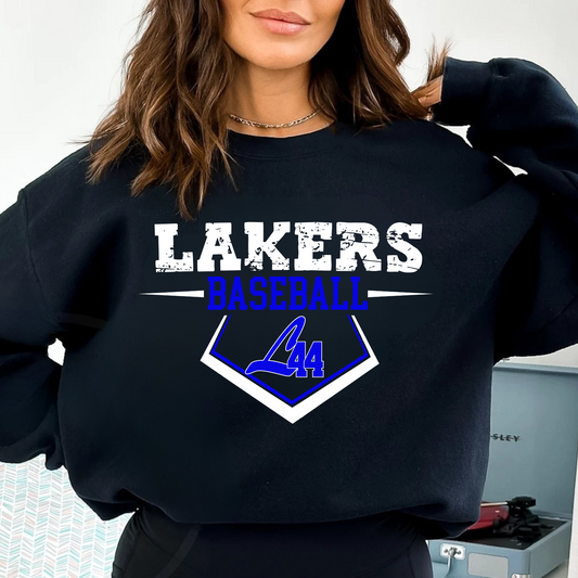 Latitude 44 Lakers Baseball ADULT Crewneck Sweatshirt