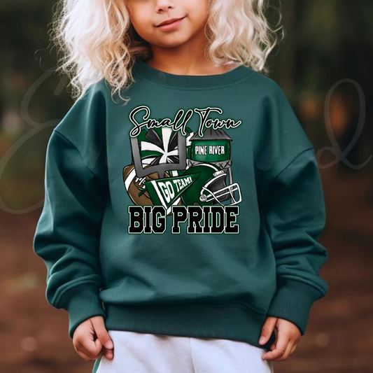 Pine River Small Town Big Pride YOUTH Crewneck Sweatshirt