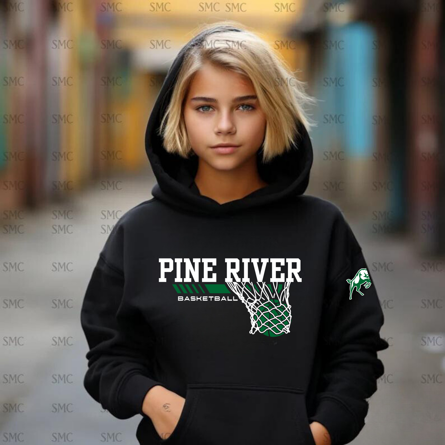 Pine River Bucks Basketball Unisex YOUTH Hoodie